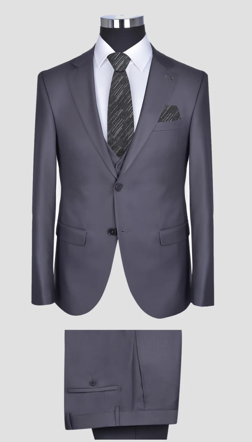 COSTUM BUSINESS GRI ÎNCHIS
